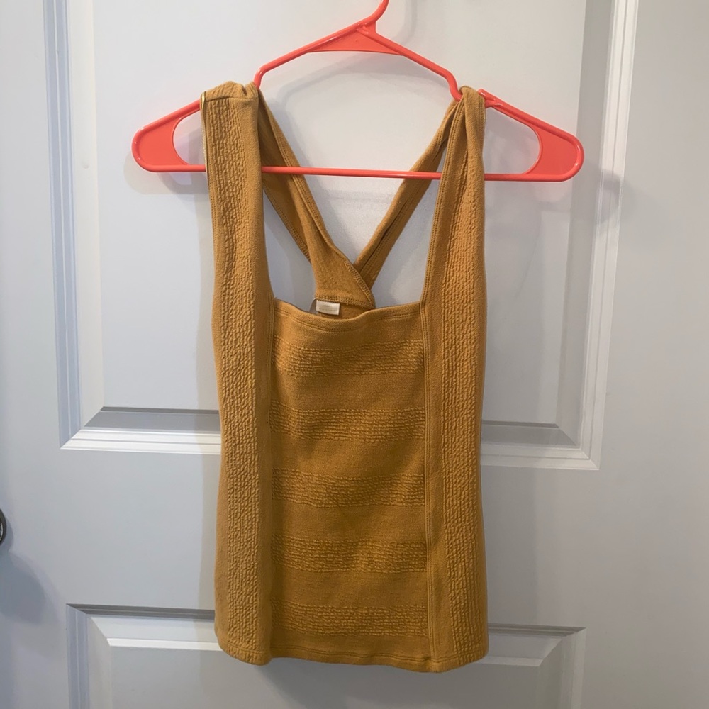 Anthropologie Yellow Tank